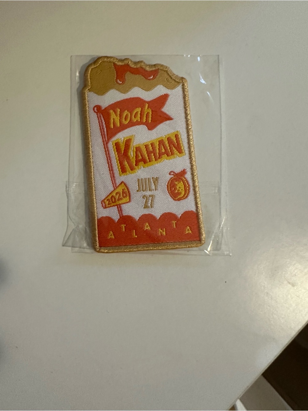 Noah Kahan Atlanta patch 2026